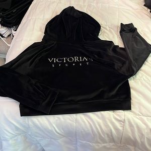Victoria’s Secret black velour track suit